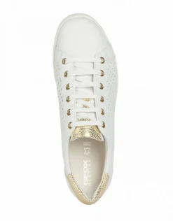 Christine Laure Baskets*Baskets cuir ajouré blanc GEOX