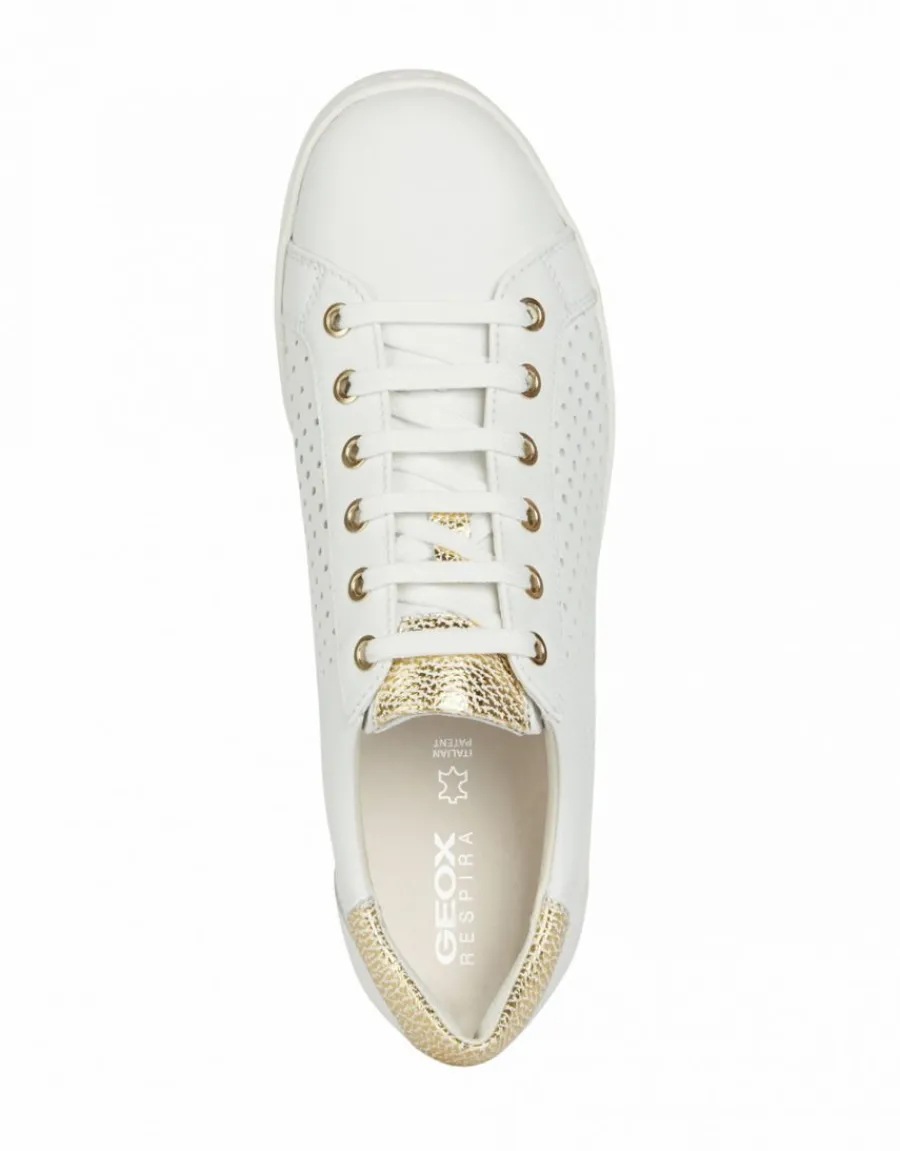 Christine Laure Baskets*Baskets cuir ajouré blanc GEOX