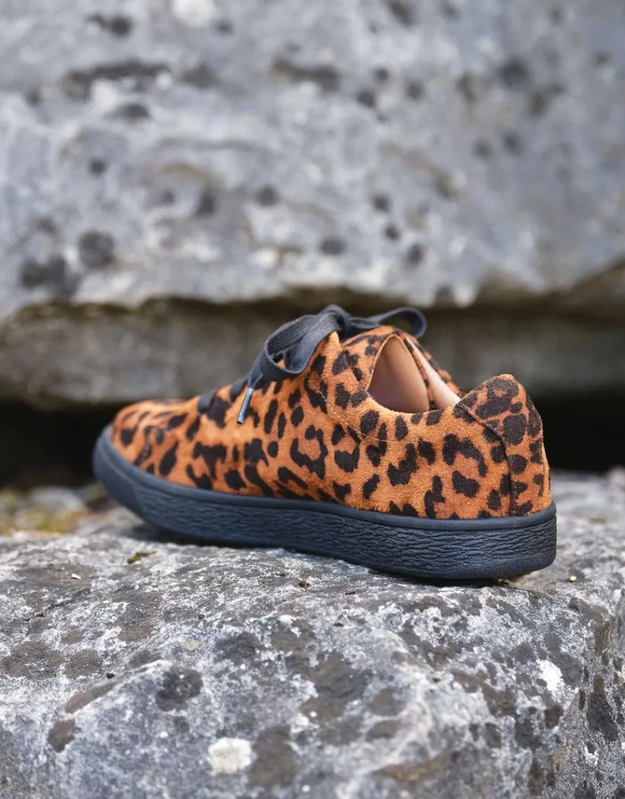 Christine Laure Accessoires*Baskets motif léopard