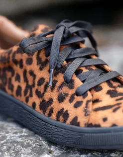 Christine Laure Accessoires*Baskets motif léopard