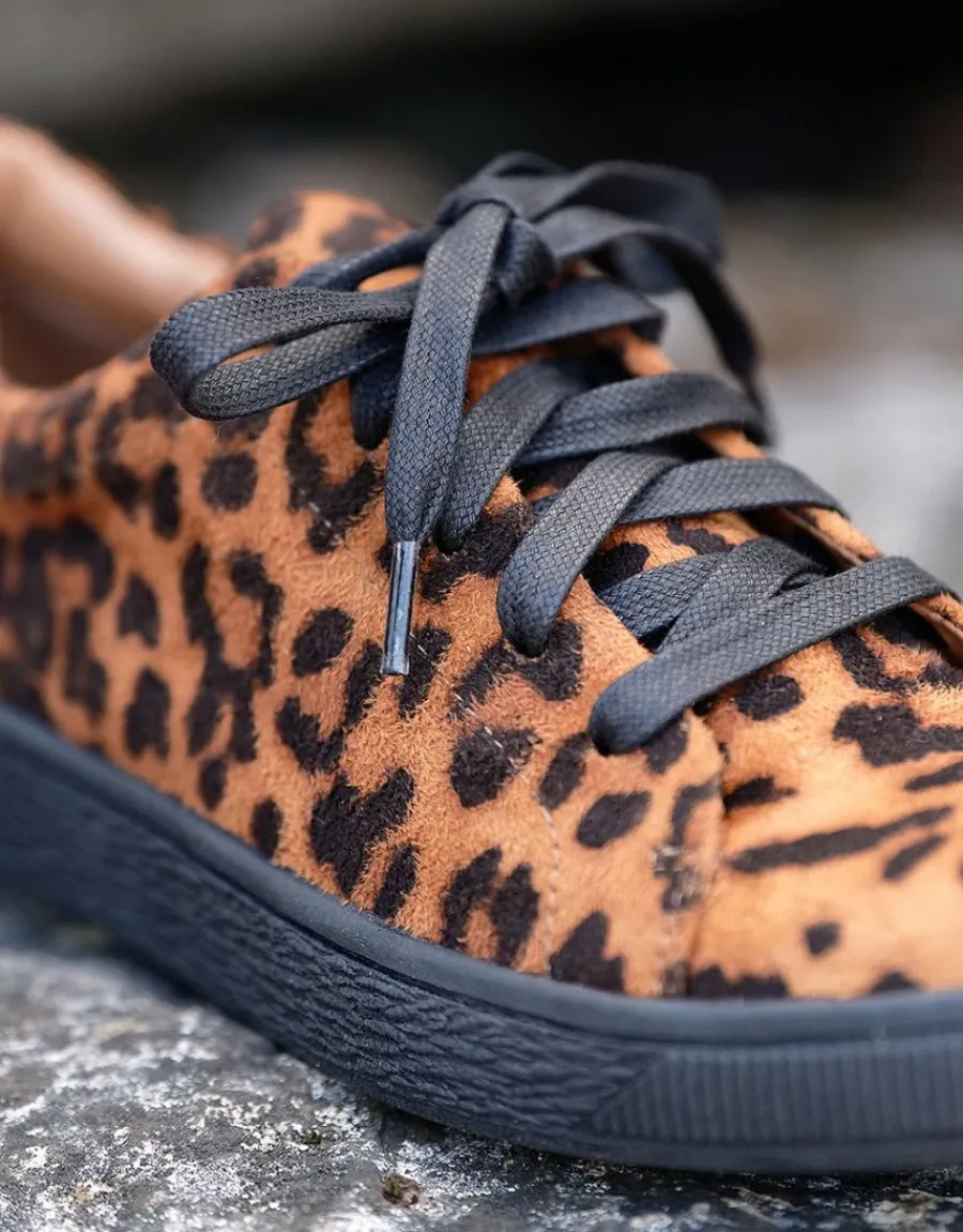 Christine Laure Accessoires*Baskets motif léopard