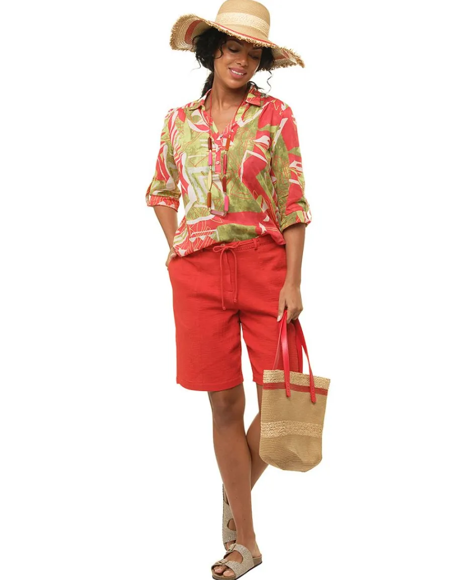 Christine Laure Shorts & Bermudas*Bermuda terracotta coton