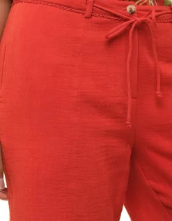 Christine Laure Shorts & Bermudas*Bermuda terracotta coton