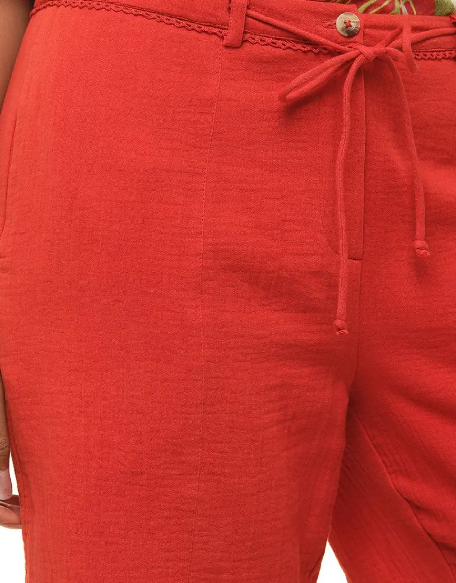 Christine Laure Shorts & Bermudas*Bermuda terracotta coton