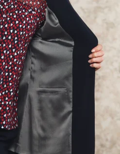 Christine Laure Habillées|Vestes*Blazer crêpe marine