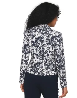 Christine Laure Habillées|Vestes*Blazer imprimé marine