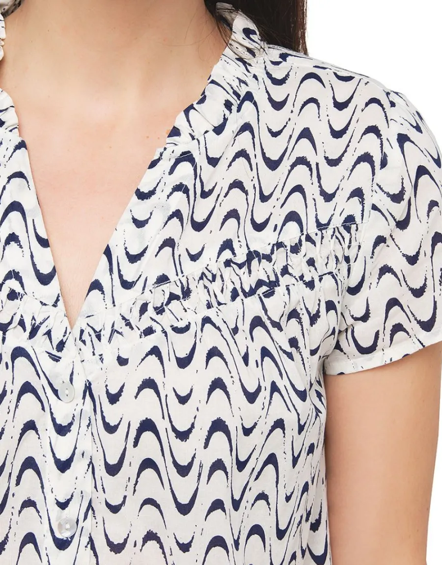 Christine Laure Chemisiers & Blouses|Hauts*Blouse 100% coton écru