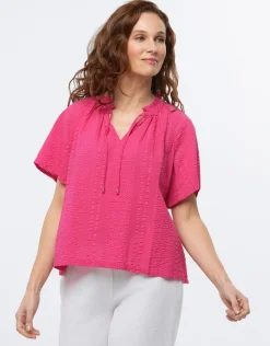 Christine Laure Chemisiers & Blouses|Hauts*Blouse ample coton rose