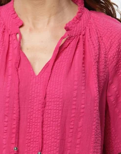 Christine Laure Chemisiers & Blouses|Hauts*Blouse ample coton rose