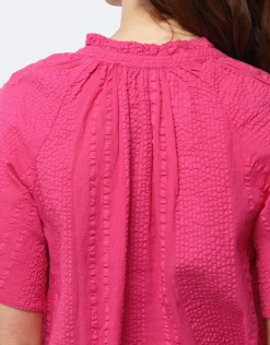 Christine Laure Chemisiers & Blouses|Hauts*Blouse ample coton rose