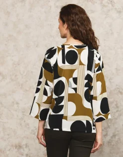 Christine Laure Hauts|Chemisiers & Blouses*Blouse ample motif blanc