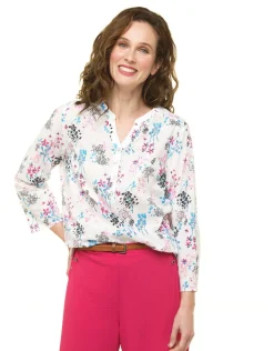 Christine Laure Chemisiers & Blouses|Hauts*Blouse blanche broderies