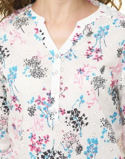 Christine Laure Chemisiers & Blouses|Hauts*Blouse blanche broderies