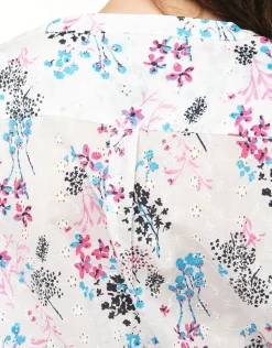 Christine Laure Chemisiers & Blouses|Hauts*Blouse blanche broderies