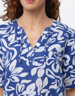 Christine Laure Chemisiers & Blouses|Hauts*Blouse bleu coton