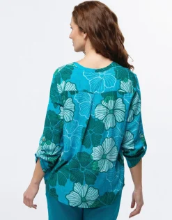 Christine Laure Chemisiers & Blouses|Hauts*Blouse bleu motif