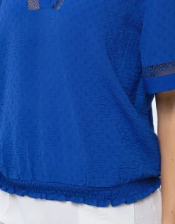 Christine Laure Chemisiers & Blouses|Hauts*Blouse bleu roi