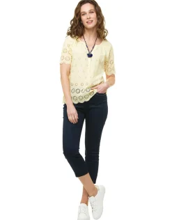 Christine Laure Chemisiers & Blouses|Hauts*Blouse broderie jaune