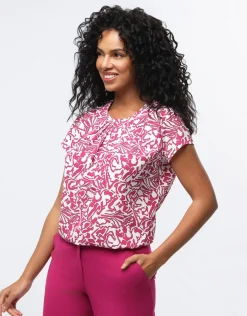 Christine Laure Chemisiers & Blouses|Hauts*Blouse chic imprimé rose