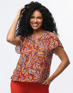 Christine Laure Chemisiers & Blouses|Hauts*Blouse chic voile rouge