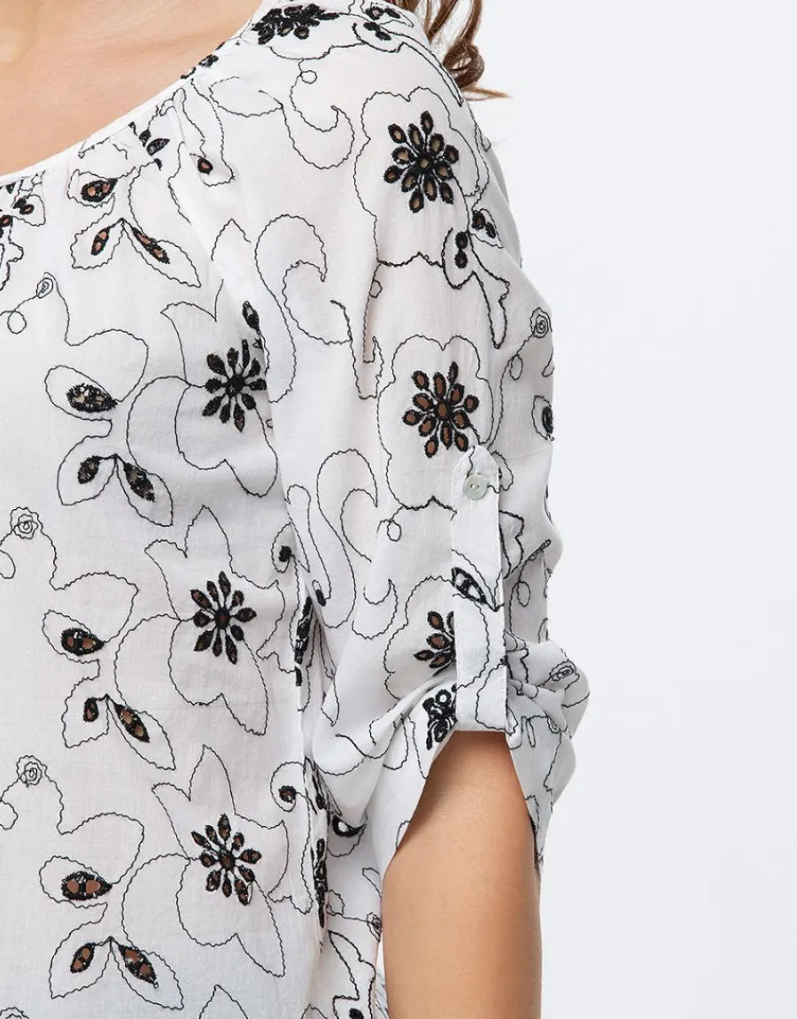 Christine Laure Chemisiers & Blouses|Hauts*Blouse coton broderie