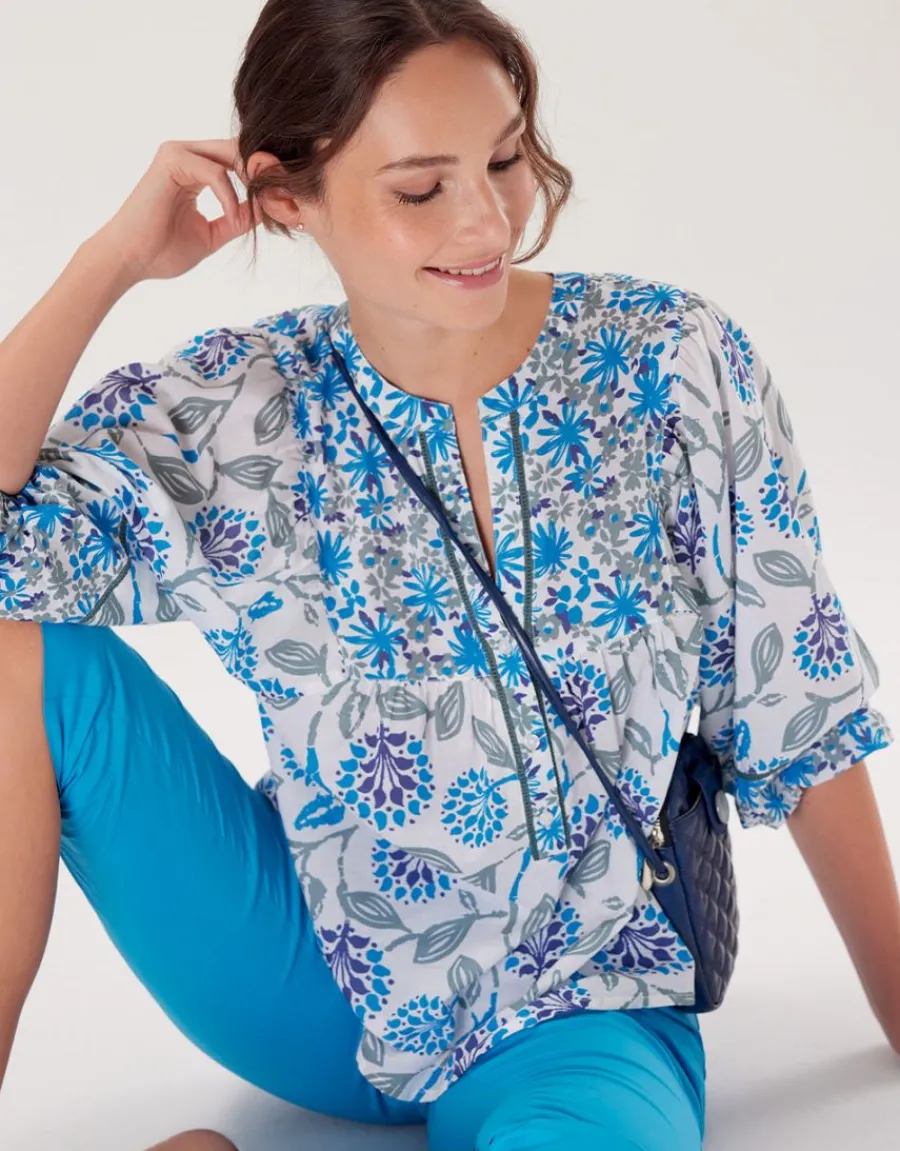 Christine Laure Chemisiers & Blouses|Hauts*Blouse coton motif fleuri
