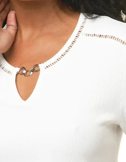 Christine Laure Chemisiers & Blouses|Hauts*Blouse creponnée écru