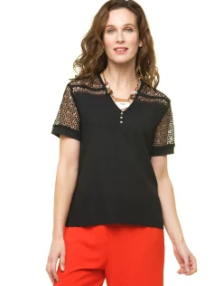 Christine Laure Chemisiers & Blouses|Hauts*Blouse creponnée noir