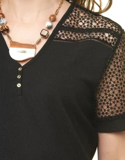 Christine Laure Chemisiers & Blouses|Hauts*Blouse creponnée noir