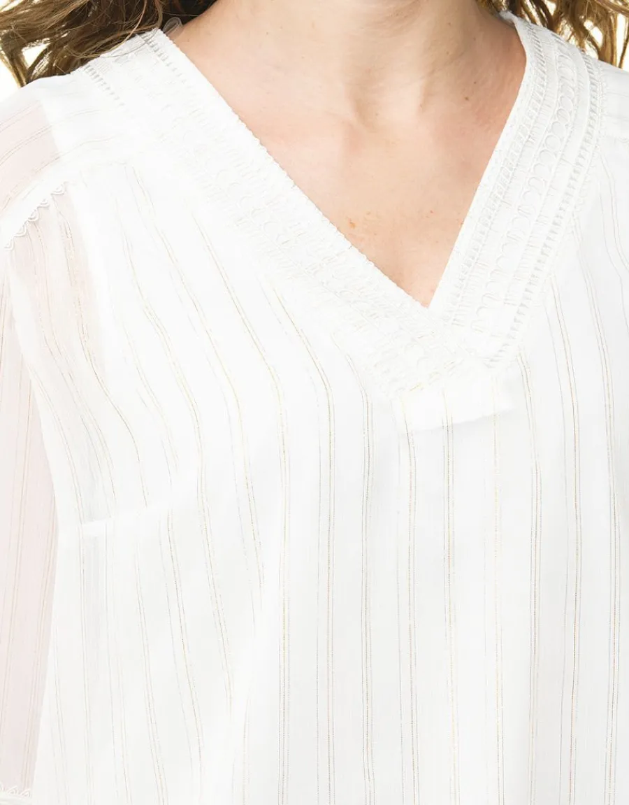 Christine Laure Chemisiers & Blouses|Hauts*Blouse écrue chic