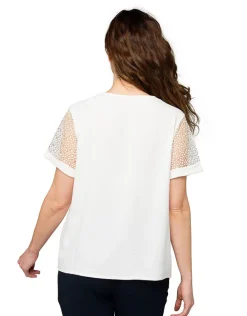 Christine Laure Chemisiers & Blouses|Hauts*Blouse écrue dentelle