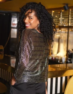 Christine Laure Chemisiers & Blouses|Hauts*Blouse drapée chic noir