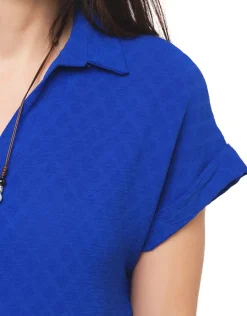 Christine Laure Chemisiers & Blouses|Hauts*Blouse fluide bleu roi