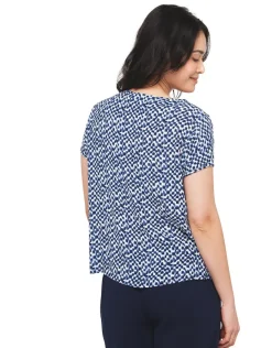 Christine Laure Chemisiers & Blouses|Hauts*Blouse imprimé bleu