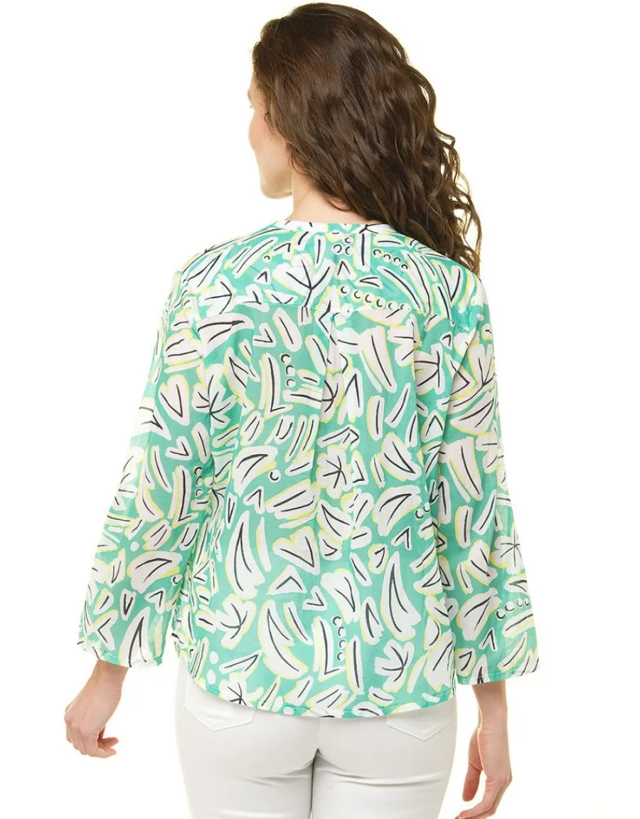 Christine Laure Chemisiers & Blouses|Hauts*Blouse imprimé vert clair