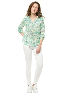 Christine Laure Chemisiers & Blouses|Hauts*Blouse imprimé vert clair