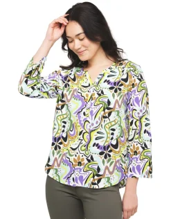 Christine Laure Chemisiers & Blouses|Hauts*Blouse imprimée blanc