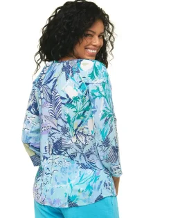 Christine Laure Chemisiers & Blouses|Hauts*Blouse imprimée bleu