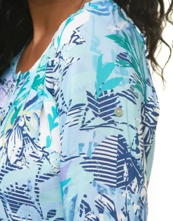 Christine Laure Chemisiers & Blouses|Hauts*Blouse imprimée bleu