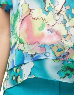 Christine Laure Chemisiers & Blouses|Hauts*Blouse imprimée bleu