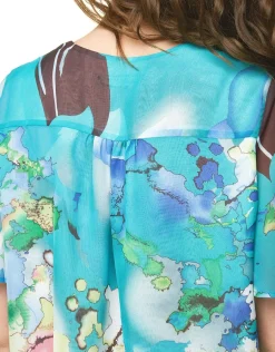 Christine Laure Chemisiers & Blouses|Hauts*Blouse imprimée bleu