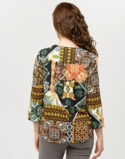 Christine Laure Chemisiers & Blouses|Hauts*Blouse imprimée kaki