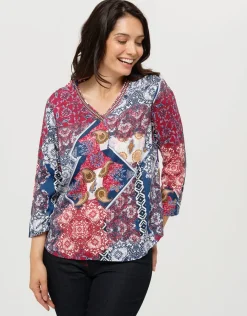 Christine Laure Chemisiers & Blouses|Hauts*Blouse imprimée rouge