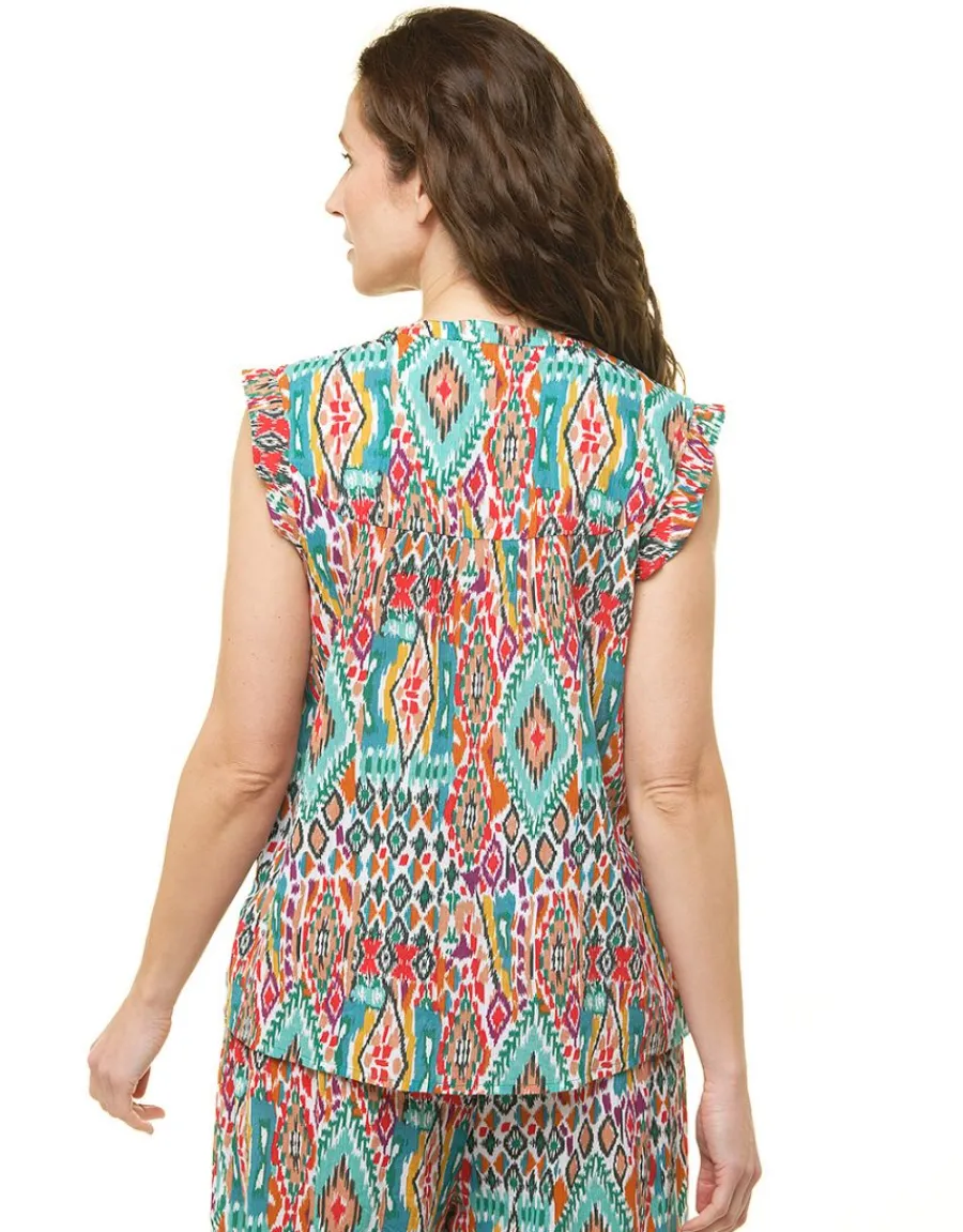 Christine Laure Chemisiers & Blouses|Hauts*Blouse imprimée vert