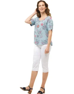 Christine Laure Chemisiers & Blouses|Hauts*Blouse lyocell bleu ciel