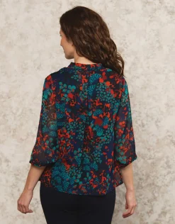 Christine Laure Chemisiers & Blouses|Hauts*Blouse motif bleu