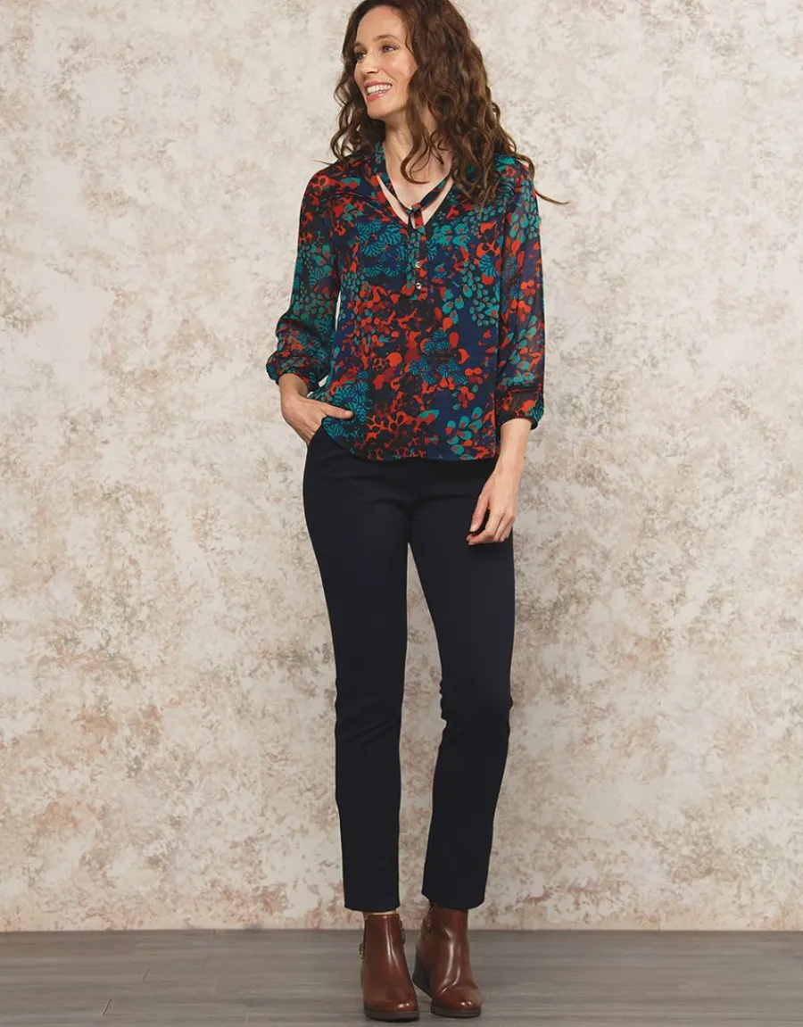 Christine Laure Chemisiers & Blouses|Hauts*Blouse motif bleu