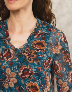 Christine Laure Chemisiers & Blouses|Hauts*Blouse motif floral bleu