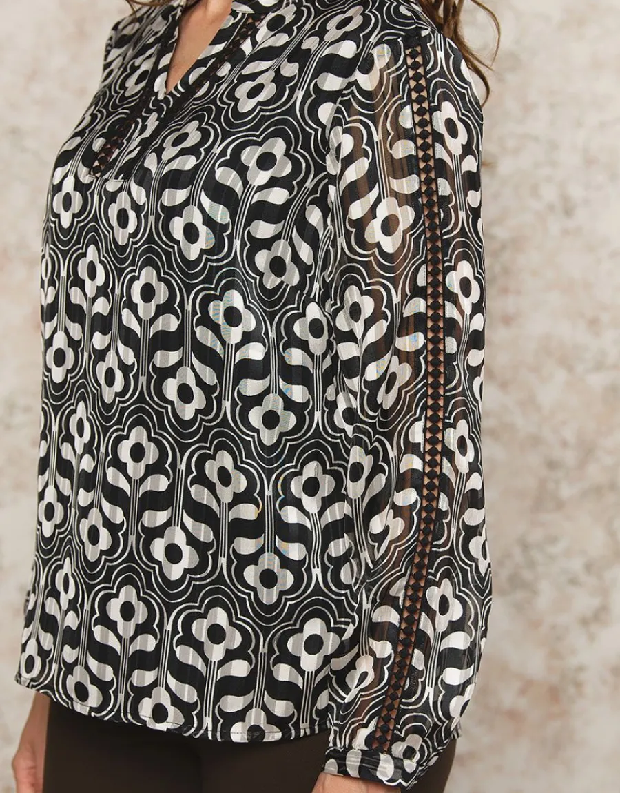 Christine Laure Chemisiers & Blouses|Hauts*Blouse motif noir