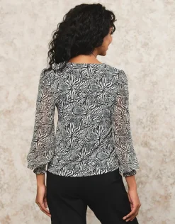 Christine Laure Chemisiers & Blouses|Hauts*Blouse motif noir blanc